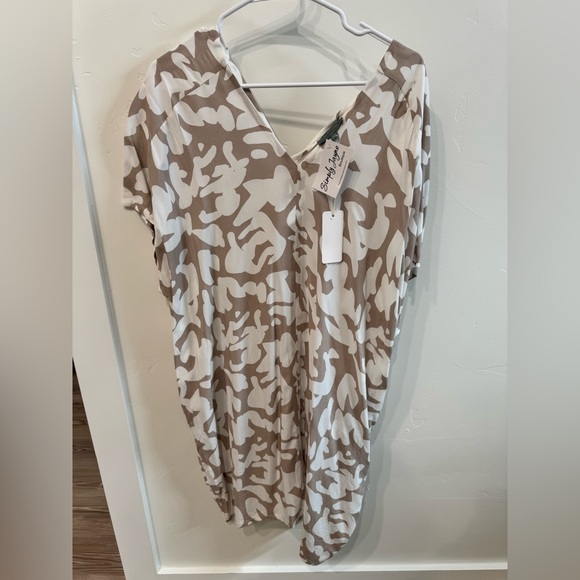 Brown and White Camouflage Dress - Picture 1 of 4